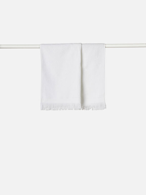 Ribbed Towel Range - White