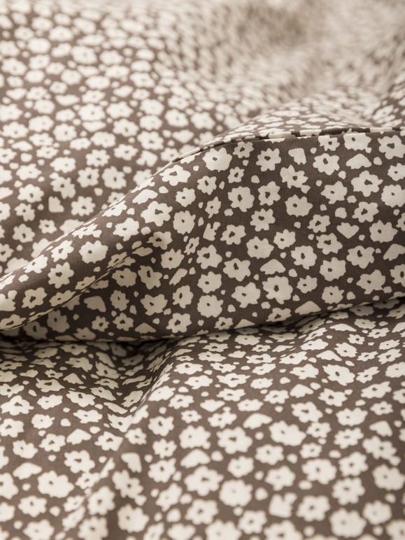 Forget me Not Organic Duvet Cover - Rye/Bone