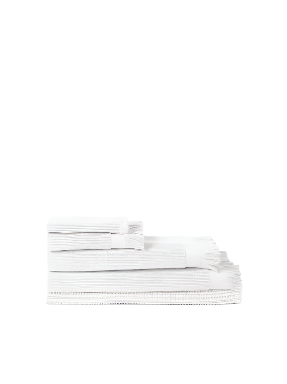 Ribbed Towel Range - White