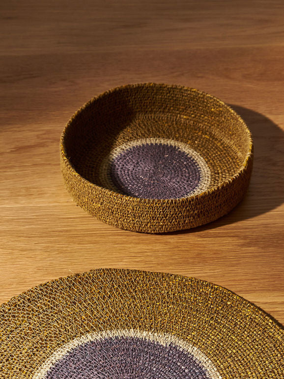 Pinto Basket Ochre/Lupin - Small