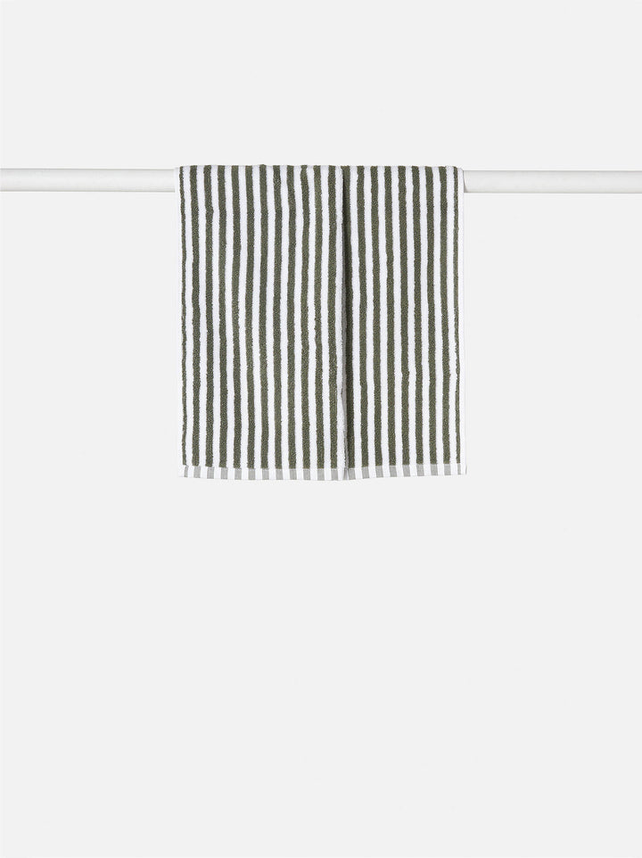 Wide Stripe Cotton Bath Towel Range