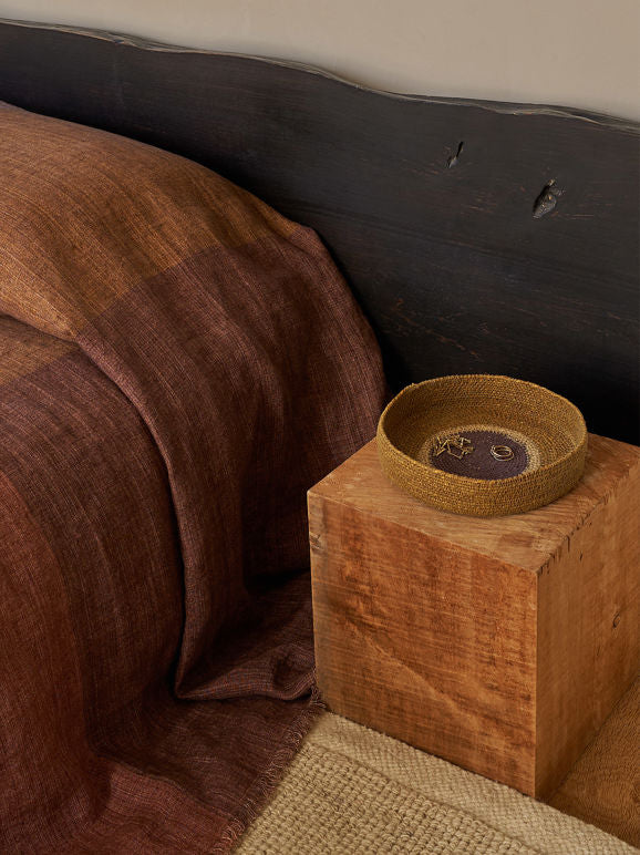 Pinto Basket Ochre/Lupin - Small