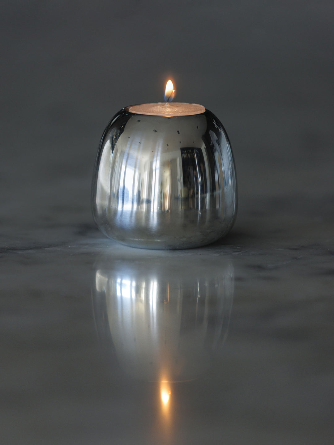 Ora Candle Holder Small Steel