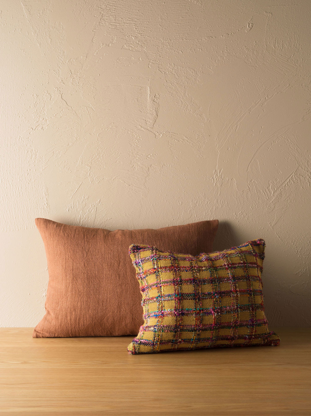 Linen Cushion - Brick