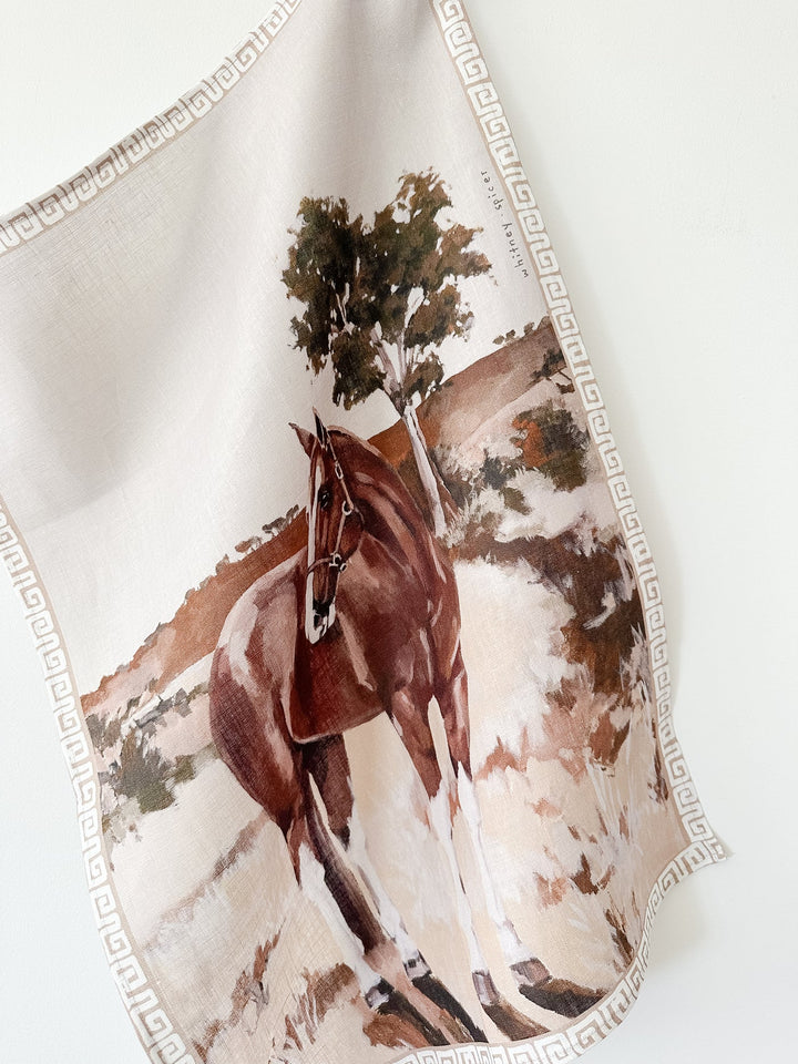 The Horse Linen Tea Towel