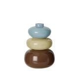 Tutti Stack 3 Piece Vase - Soft Brown /Milk Blue