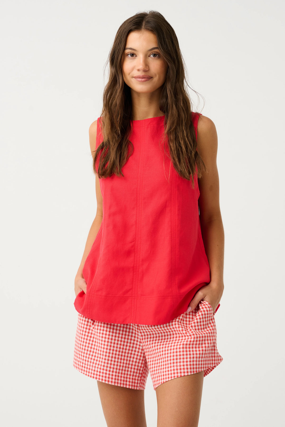 Demi Short - Mandarin Gingham