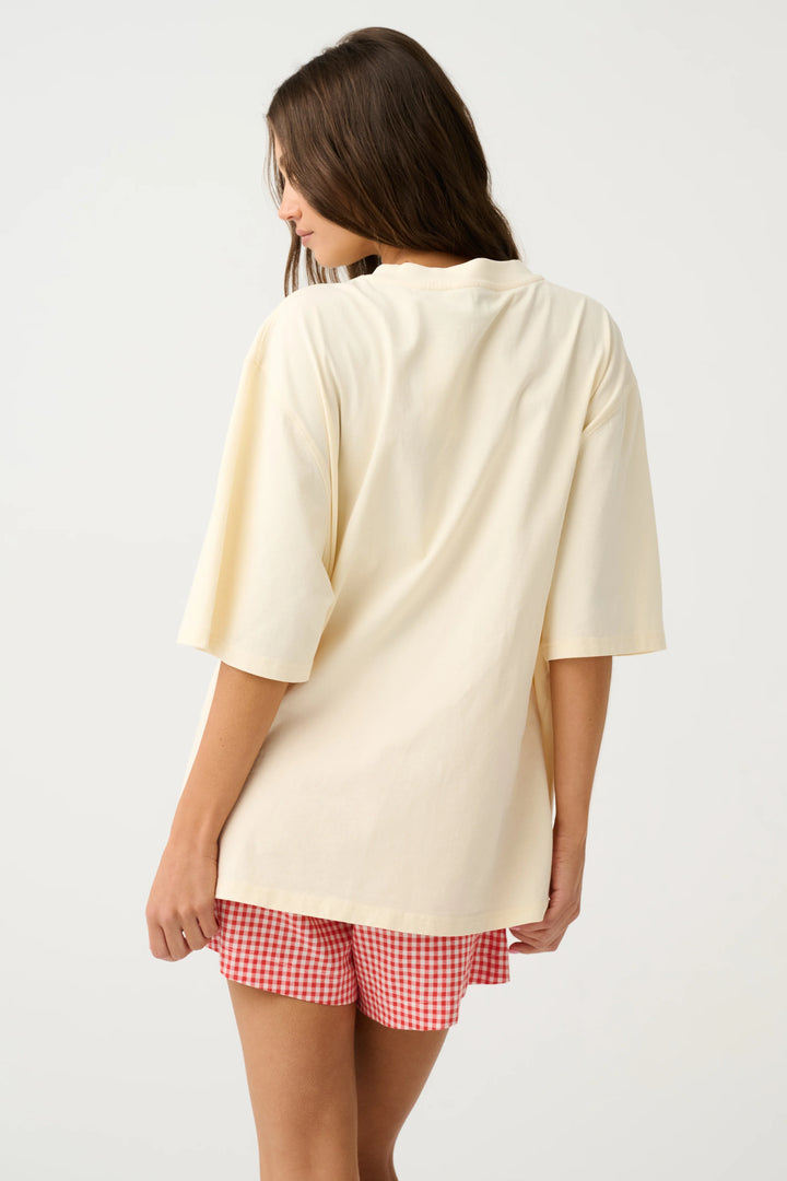 Jeana Tee - Buttermilk Leopard