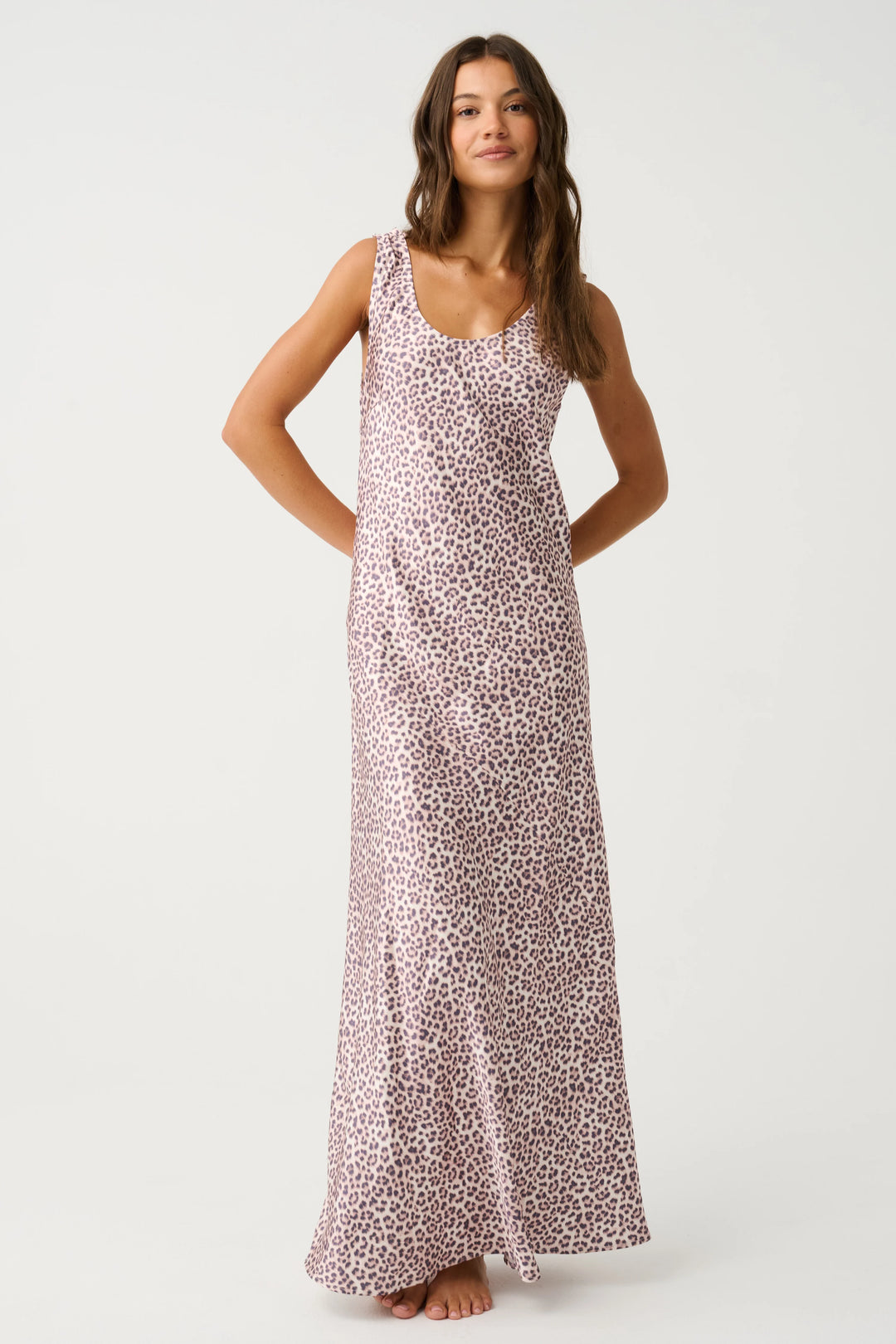 Silvie Slip Dress - Leopard