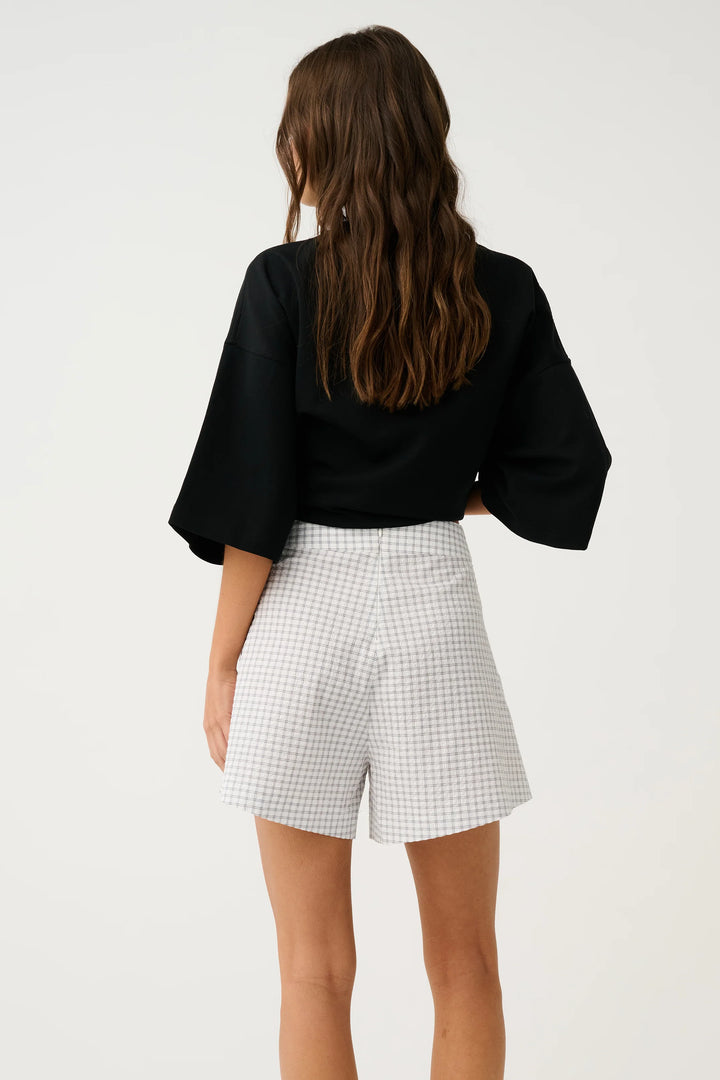 Demi Short - White Check.