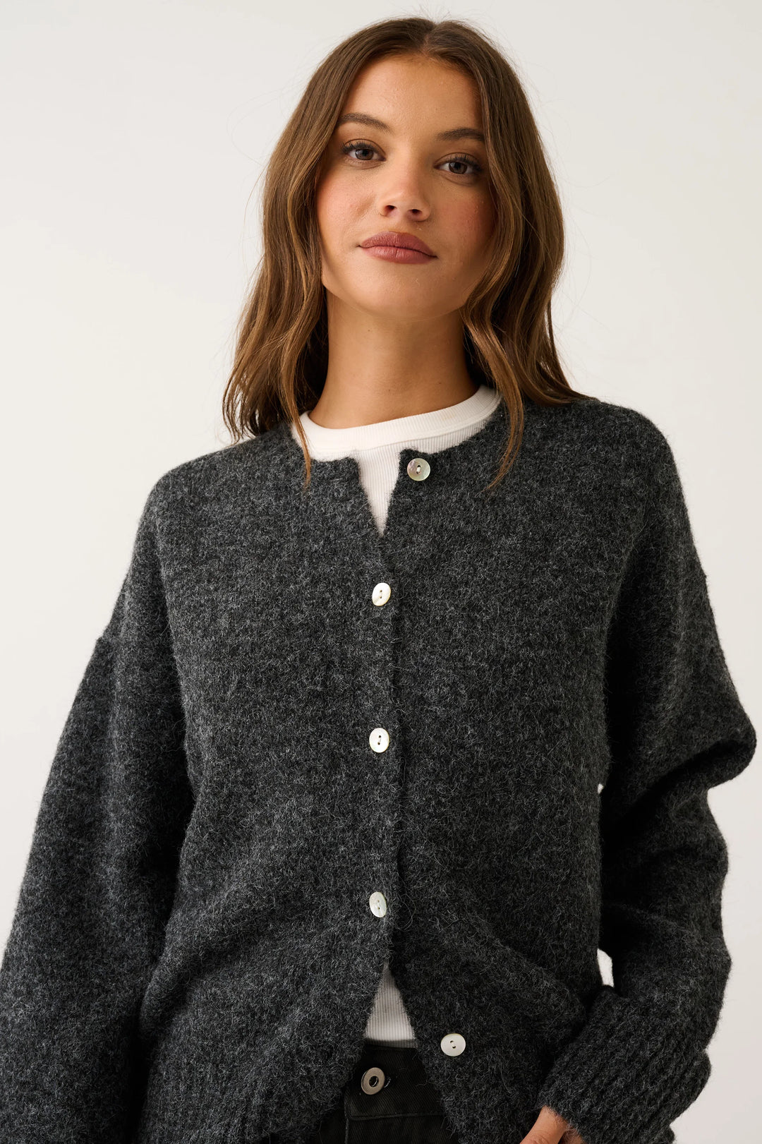 Aurora Cardi- Charcoal