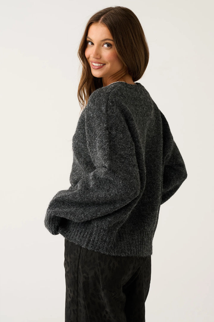 Aurora Cardi- Charcoal