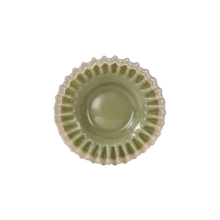 Sigrid Frill Dish Small Green & Grey